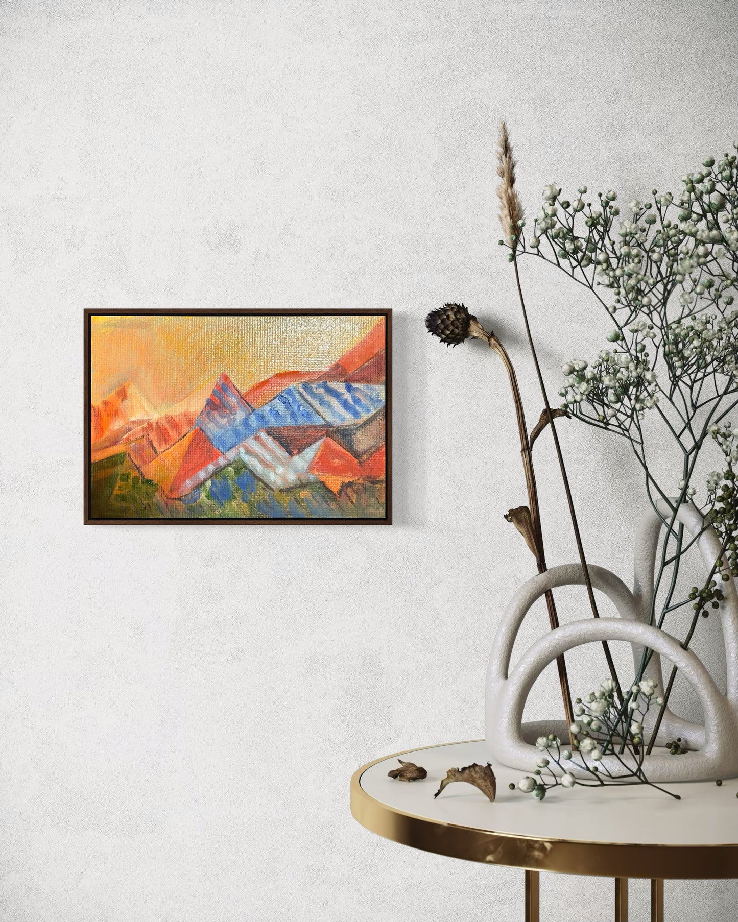 Landscape with Spring mountains